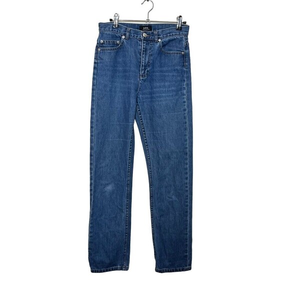 A.P.C Jean Standard Mid Rise Medium Wash Indigo Pockets Women’s Size 27 - Picture 1 of 13